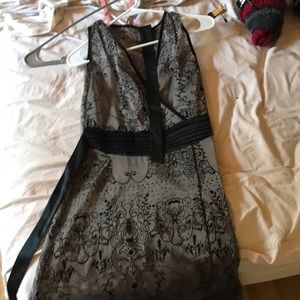 Fun patterned black dress